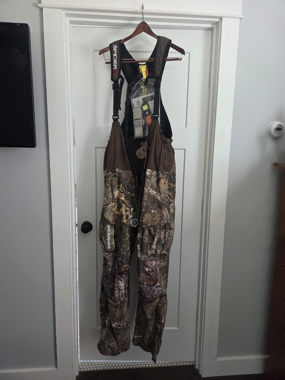 Spider Brown Camo Men's Insulated Bib Overalls